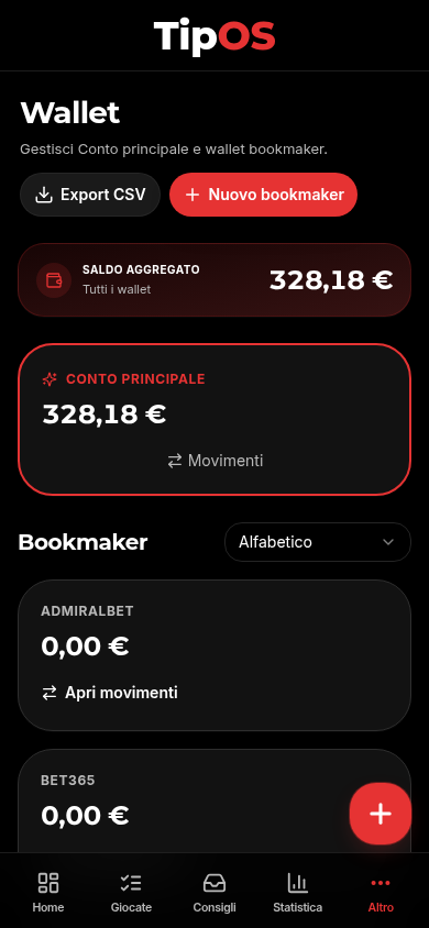 TipOS mobile — Wallet